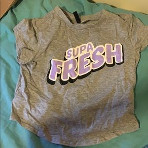 Supafesh crop top gray from h&m